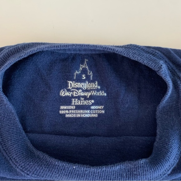 Disney 2015 Mickey & Friends Blue Graphic Short Sleeve Tee Shirt Size Small - Picture 7 of 8